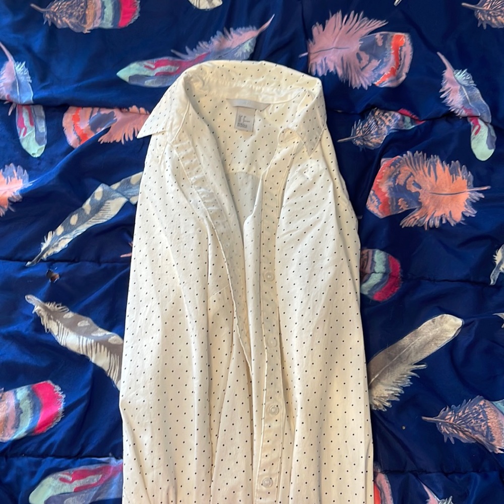 white button up